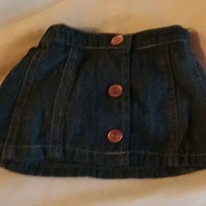 Newborn jean skort